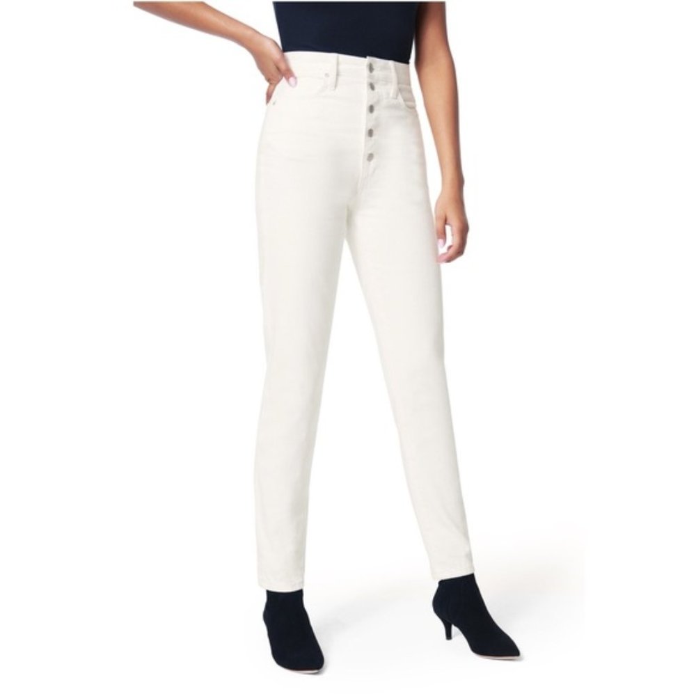 Women's Joe's X Weworewhat The Danielle High Waist Slim Jeans Size 31vory